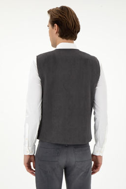 Мужской вязаный кардиган антрацитового цвета Неожиданная скидка в корзине - U.s. polo assn фото 5