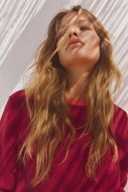 COLOUR BLOCK KNIT SWEATER - Zara фото 4