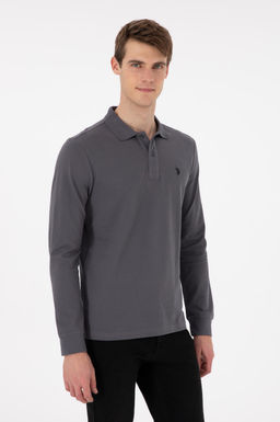 Мужской базовый свитшот антрацитового цвета Неожиданная скидка в корзине