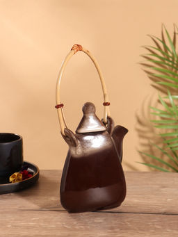 Чайник заварочный Флоренс, керамика, коричневый - Simaland фото 3