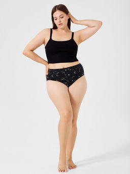 Цена за 2 штуки! Трусы макси женские черные с высокой посадкой - Mark formelle фото 3