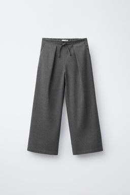 PLEATED SUIT TROUSERS