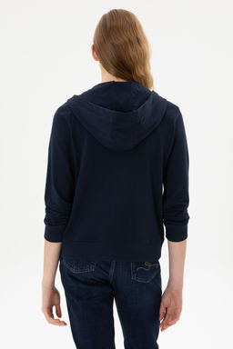 Kad_n Lacivert Sweatshirt Sepette S_rpriz _ndirim - U.s. polo assn фото 12