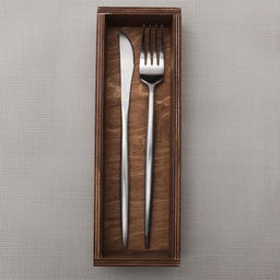 Лоток для столовых приборов Доляна, 25×8×4 см, дерево, коричневый