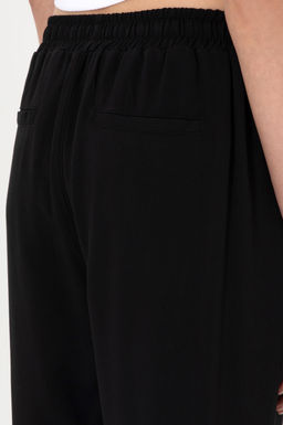 Kad_n Siyah Harem Fit Kanvas Pantolon