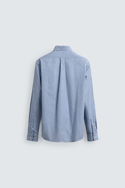 Рубашка Camisa Regular Fit Rayas бело-голубая