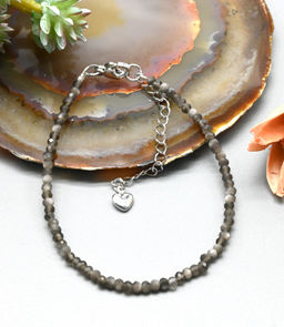 Браслет из граната зеленого рондель гр.3*2мм, 18см - Радуга камня фото 16