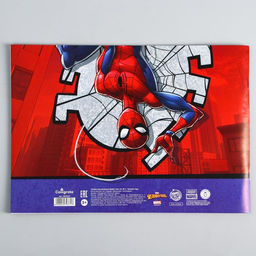 Альбом для рисования А4, 32 листа 100 г/м, на скрепке, Человек-паук - Marvel фото 3