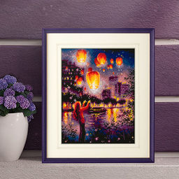 Набор для вышивания Чудесная Игла 350-761 Фонарики желаний 20 х 27 см