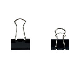 Зажимы канцелярские, арт. 71497 / 24 ЗАЙКА В ШАПОЧКЕ (25 шт. в наборе, размер: 15х25 мм, материал: металл; цвет: чёрный; индивидуальная упаковка: ПВХ-блистер на подложке из мелованного картона с европодвесом + ПЭТ-пакет)