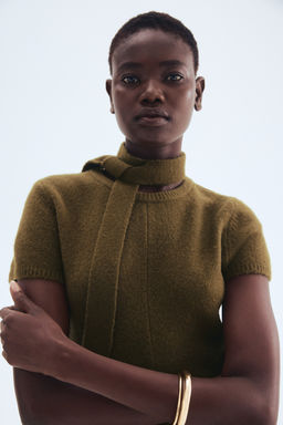 Vestido de punto con bufanda - H&m фото 4