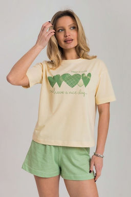 Пижама М325338Пмз молочный/зеленый