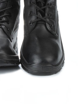 05-9003 BLACK Ботинки зимние мужские (искусственная кожа, искусственный мех)