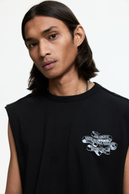 Camiseta sin mangas con motivo estampado Loose Fit - H&m фото 7