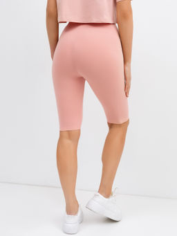 Велосипедки с высокой линией талии персик 332284