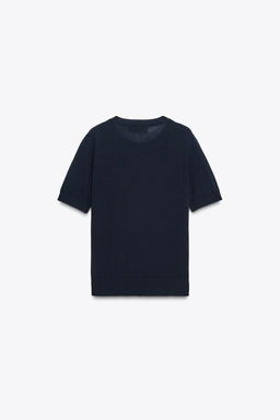 100% WOOL SHORT SLEEVE TOP - Zara фото 6