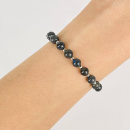 Браслет регулируемый из Лабрадора - Радуга самоцветов фото 2