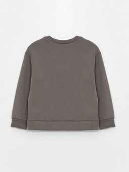 Bisiklet Yaka K?z ?ocuk Kal?n Sweatshirt