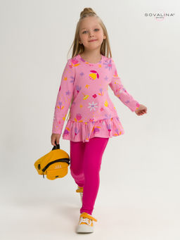 Костюм Алиса цветы барби-фуксия - Sovalina фото 6