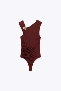 POLYAMIDE HARDWARE BODYSUIT - Zara фото 7