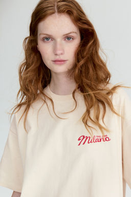 Camiseta oversize con motivo estampado - H&m фото 10