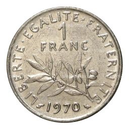 1 франк 1970 года Франция