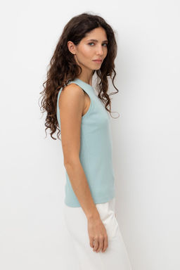 ЕВТ 3037/25/ментоловый майка жен