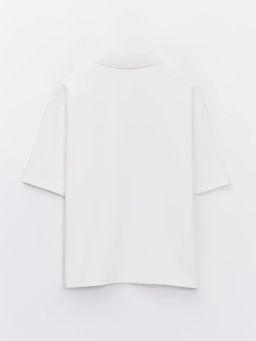 Футболка поло с вышивкой на груди ZR2605043410-1 / Zarina