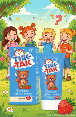 ТИК-ТАК з/паста Клубника 0+ лам.туб.62гр