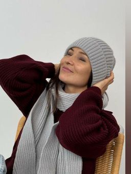 Шапка вязанная 50% АКРИЛ И 50% ХЛОПОК