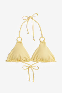 Top de bikini de tri?ngulo con relleno