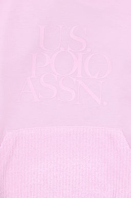 Розовый свитшот для девочки Неожиданная скидка в корзине - U.s. polo assn фото 3