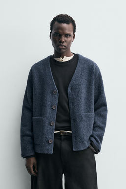 TEXTURED WOOL CARDIGAN - Zara фото 9