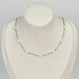 Колье на цепочке с Жемчугом 39 см +