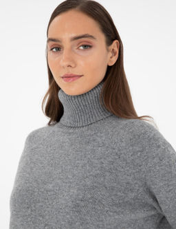 Серый меланжевый свитер классического кроя - Pierre cardin фото 2