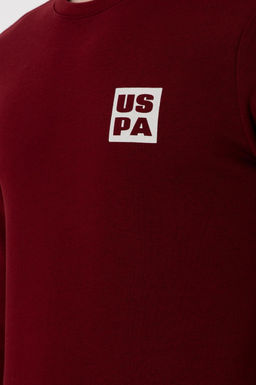 Мужской бордово-красный свитшот Неожиданная скидка в корзине - U.s. polo assn фото 7