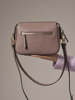 Женская сумка кросс-боди Azaro 3684 розово-серый