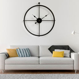 Часы настенные интерьерные, серия: Лофт, дискретный ход, d=60 см, от батарейки 1хАА