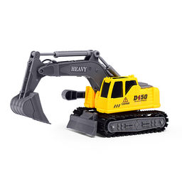 Машина "Тягач строитель" 1:16 (свет, звук) в коробке