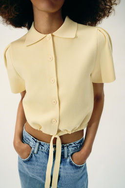 CARDIGAN WITH TIE - Zara фото 2