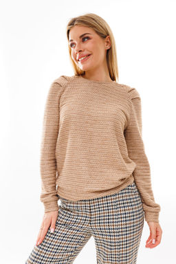 Джемпер NIKVA н381-1 песок  фото 3