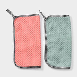 Цена за 4 шт. Салфетка для уборки Доляна «Уют», микрофибра, 25×25 см, МИКС