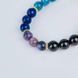 Браслет 7 чакр из Самоцветов 19,5 см