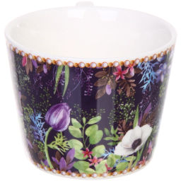 Кофейный набор 4 предмета "Цветочный сад" (2 кружи 120мл+2 блюдца)