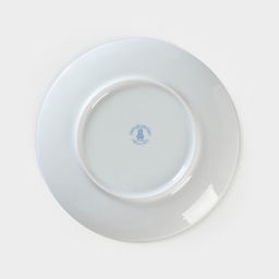 Тарелка новогодняя Добрушский завод Зимний лес, d=20 см, фарфор, синяя