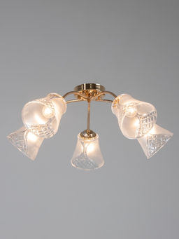 Люстра 12276/5FGD, 5×40 Вт, E27, 64×18×23 см, золото