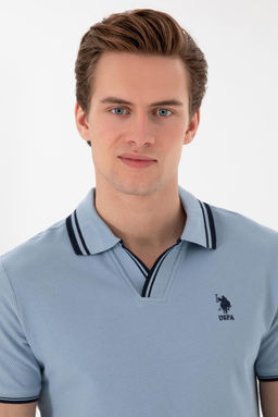 Erkek Slim Fit Polo Yaka Mavi Ti__rt Sepette S_rpriz _ndirim - U.s. polo assn фото 2