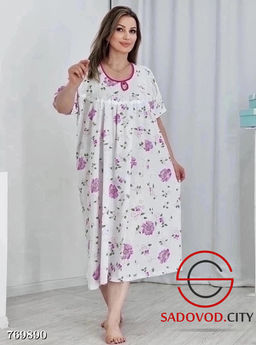 Ночнушка женская в цветочек - Bruno фото 5