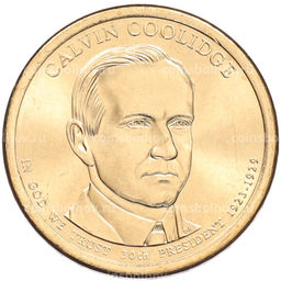 Монета 1 доллар 2014 года (Р) США 30-й президент США Калвин Кулидж