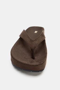 SANDALIA PLATAFORMA TIRA / Marr?n - Zara фото 5